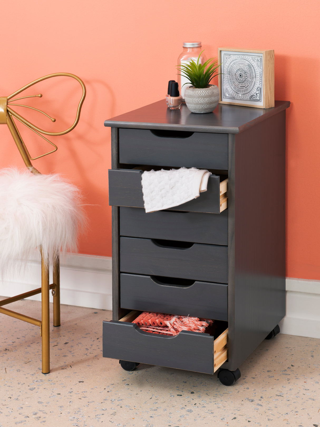 Rudy Rolling Storage Cart