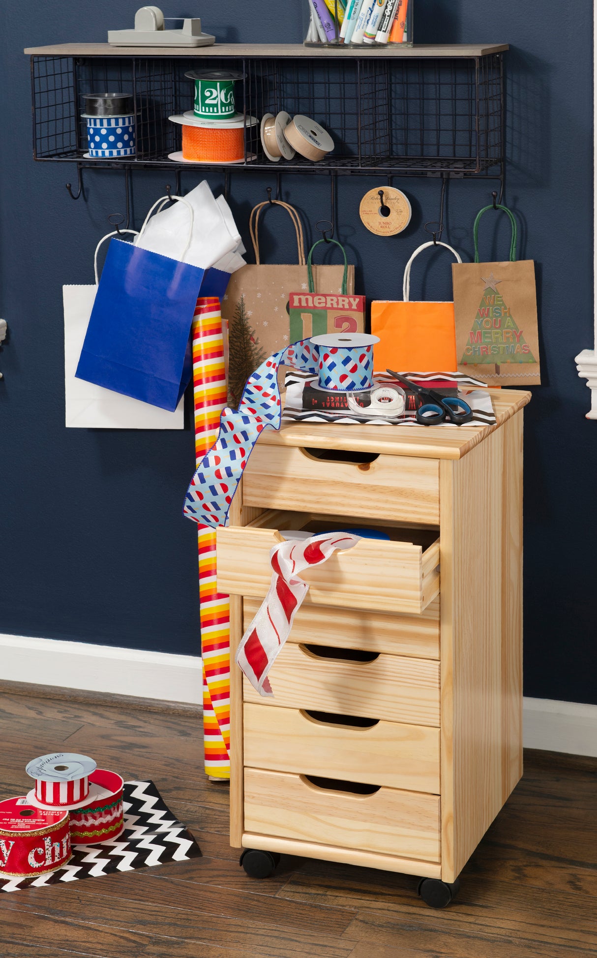 Rudy Rolling Storage Cart