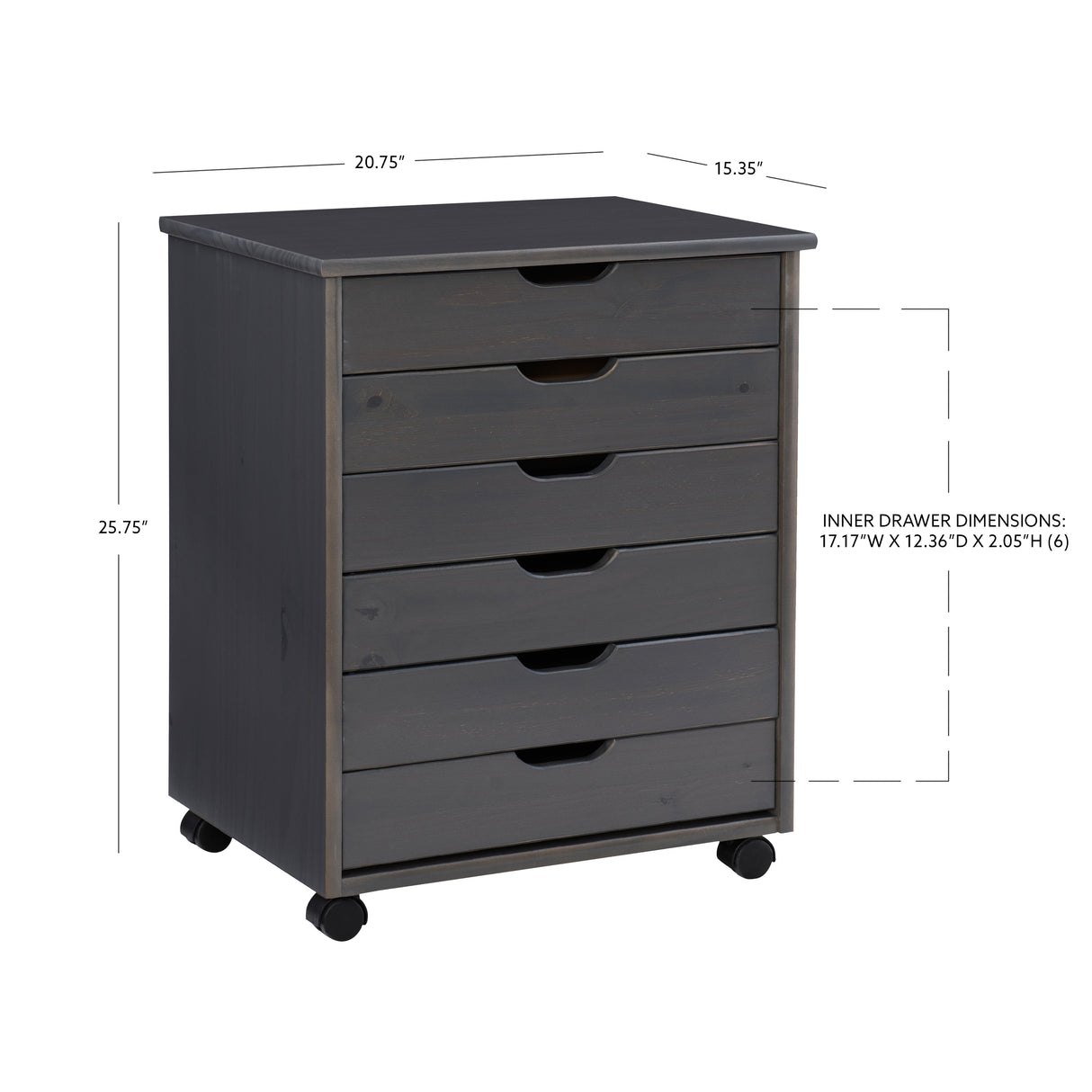 Rudy Rolling Storage Cart