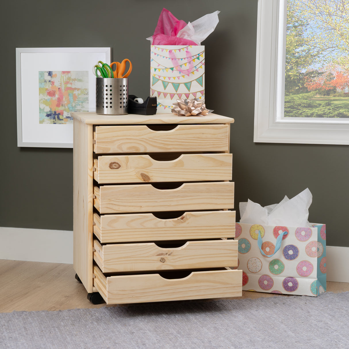 Rudy Rolling Storage Cart