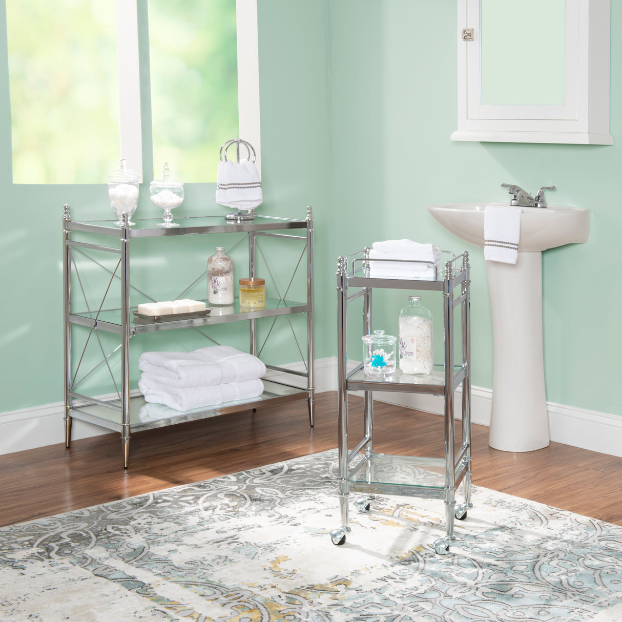 Empire Chrome 3 Tiered Shelf