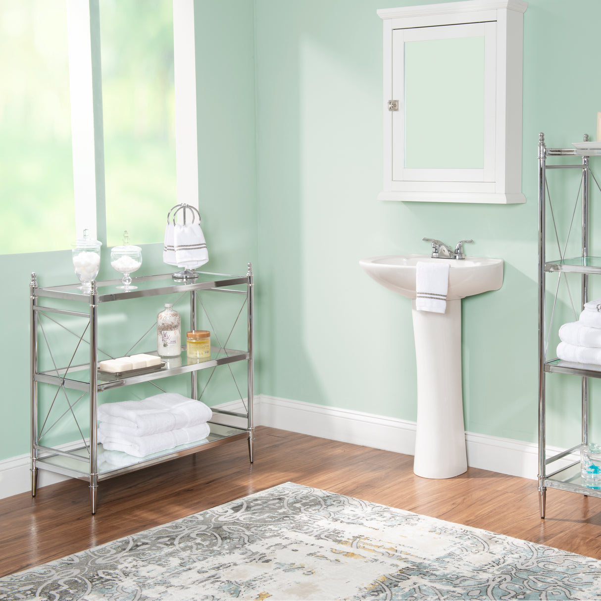 Empire Chrome 3 Tiered Shelf