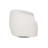 Skyler White Sherpa Swivel Chair