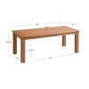 Cannon Teak Dining Table With 80In Length