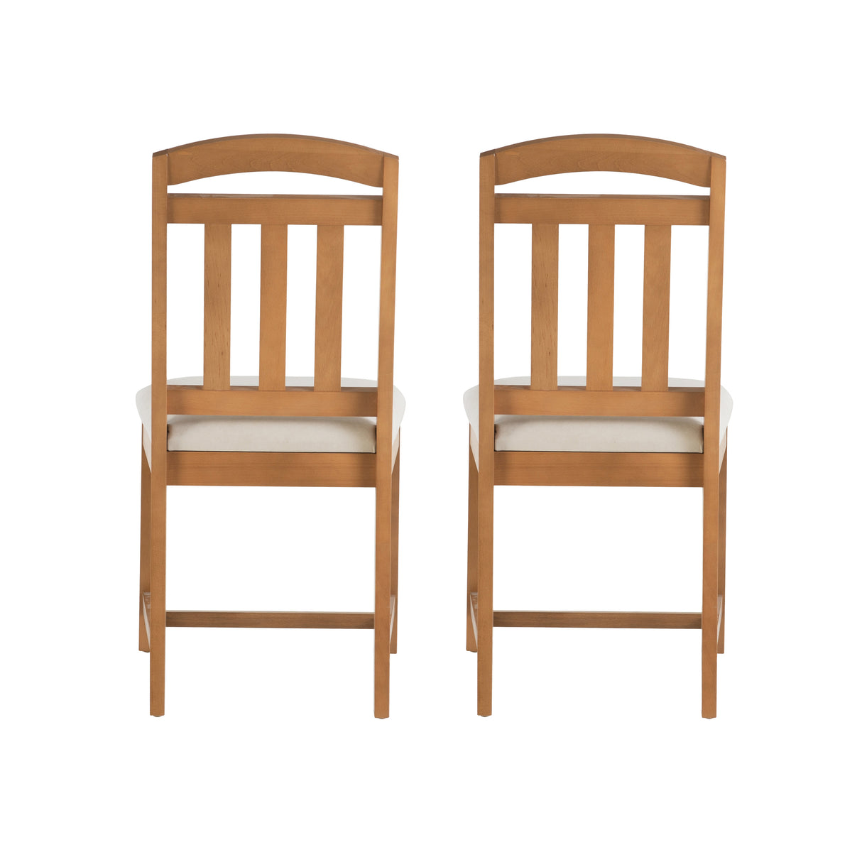 Demi Chair Brown With Upholstered Seat (set of 2)