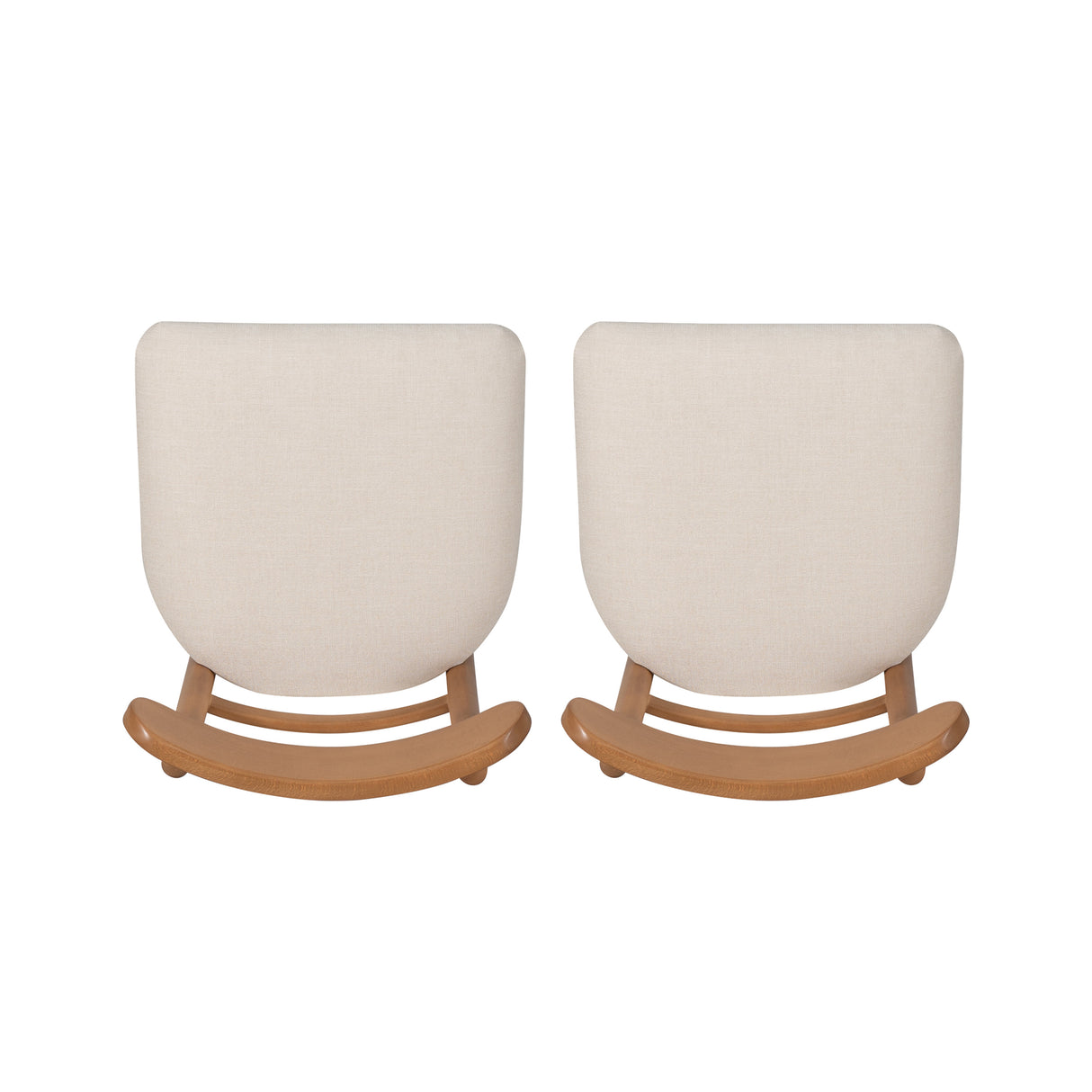 Mariah Brown Dining Chair Upholstered Seat (Set of 2)
