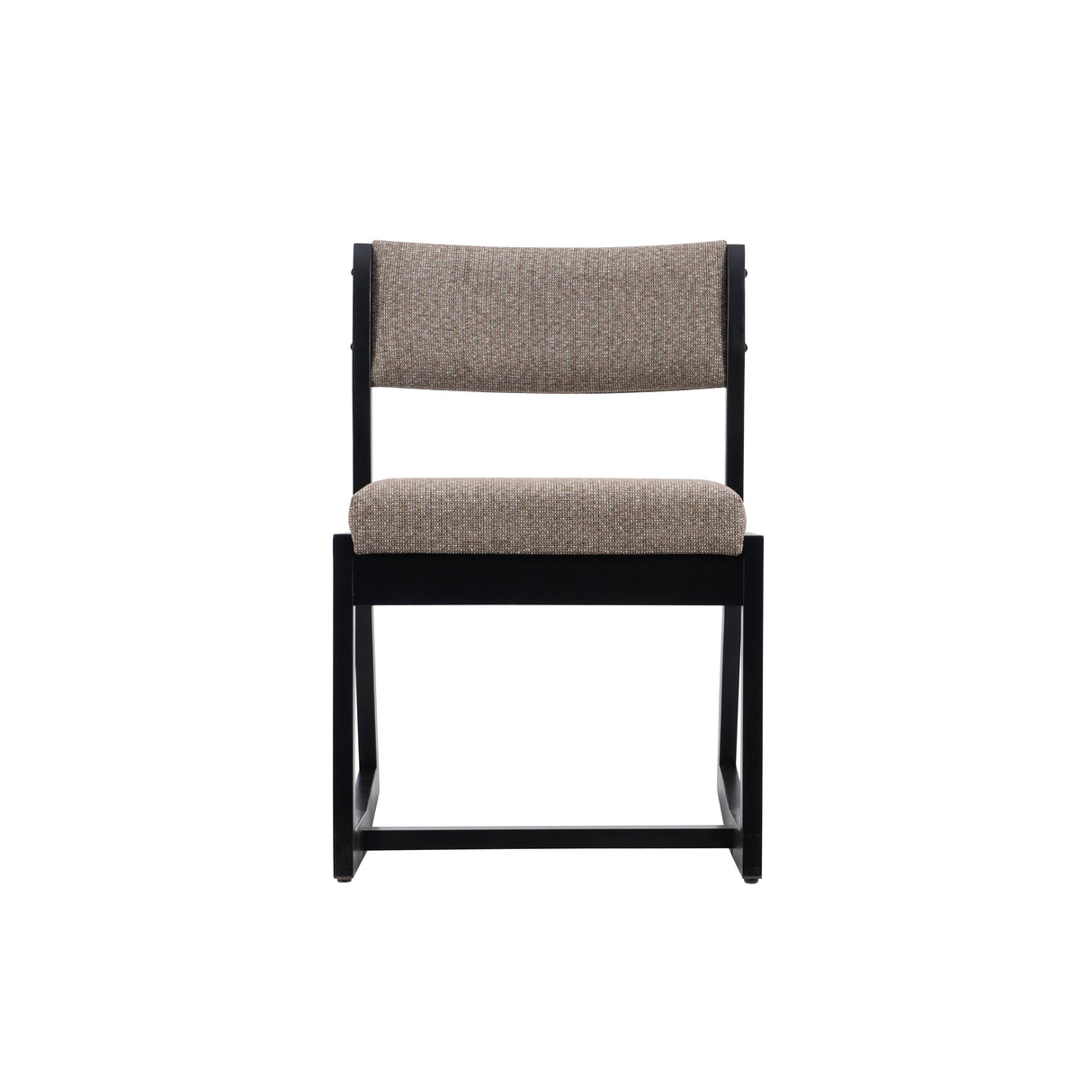 Corso Black and Gray Rocking Chair with Upholstered Seat