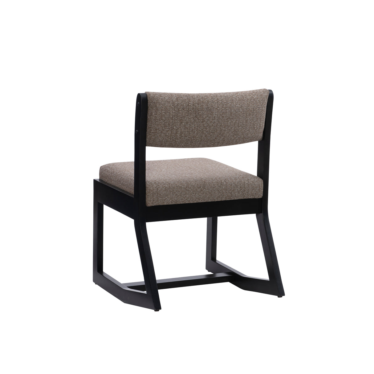 Corso Black and Gray Rocking Chair with Upholstered Seat