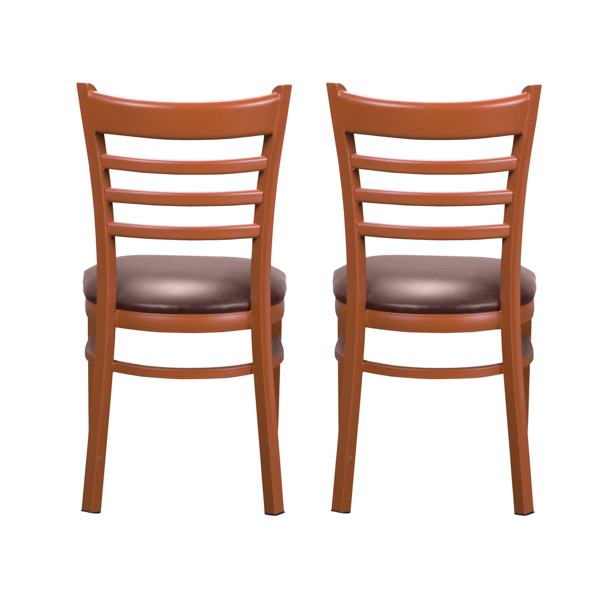 Kara Vinyl Metal Side Chairs (Set of 2)
