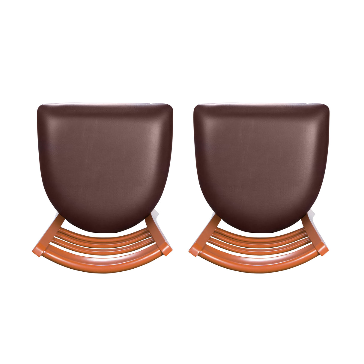 Kara Vinyl Metal Side Chairs (Set of 2)