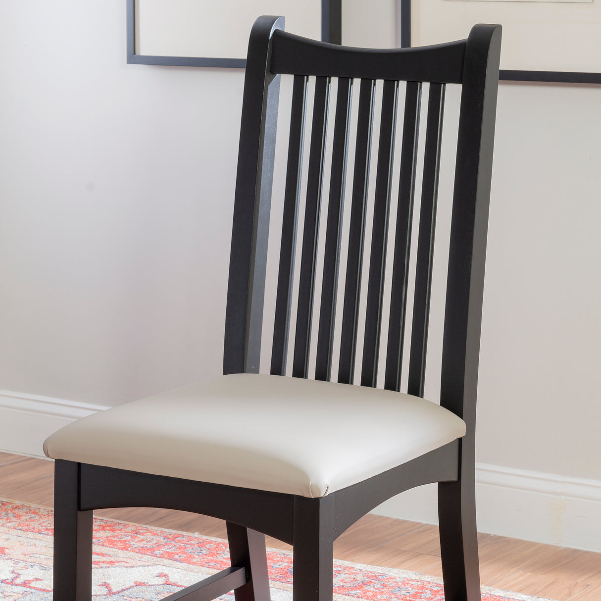 Andy Black Upholstered Chair (Set of 2)