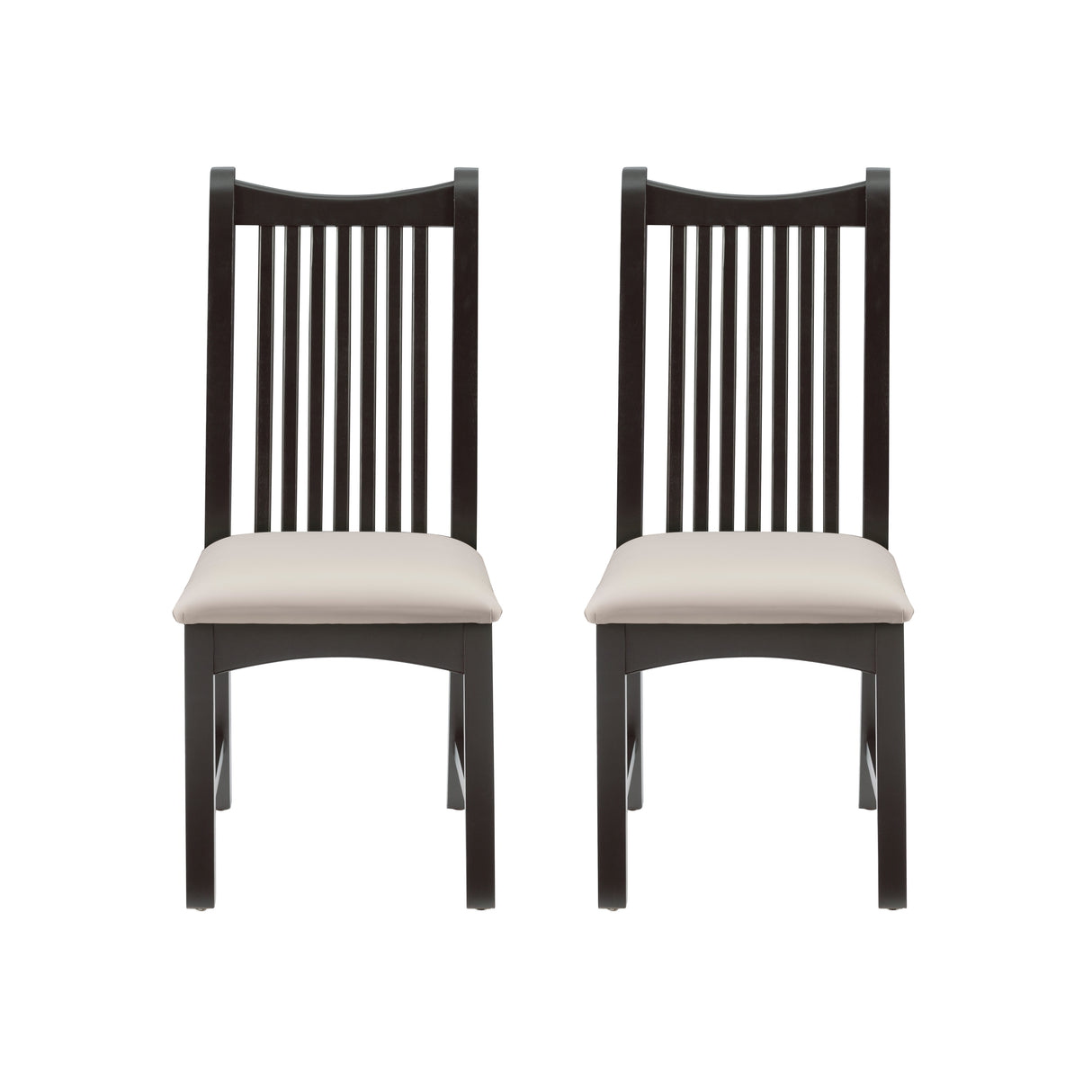 Andy Black Upholstered Chair (Set of 2)