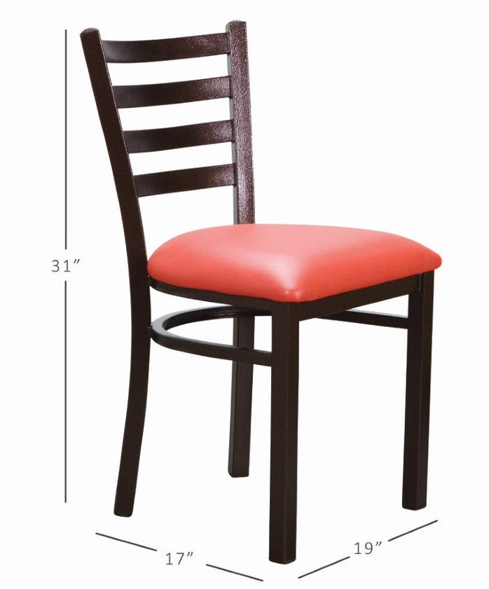 Kara Vinyl Metal Side Chairs (Set of 2)