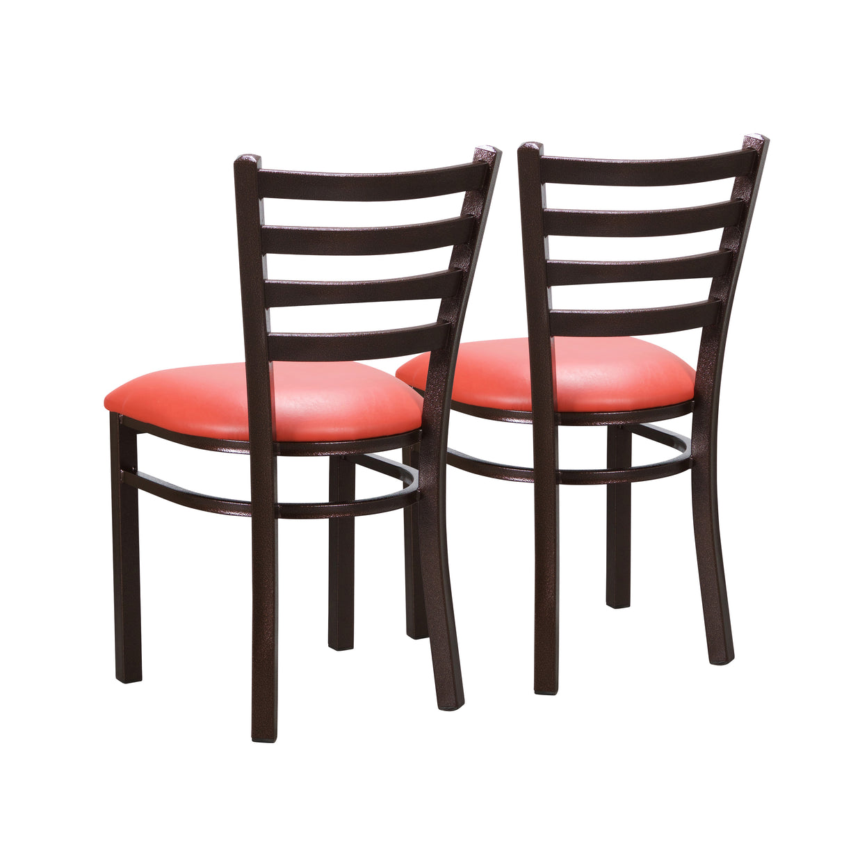 Kara Vinyl Metal Side Chairs (Set of 2)
