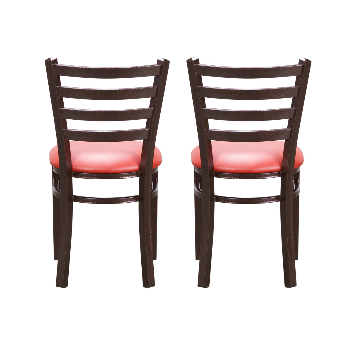 Kara Vinyl Metal Side Chairs (Set of 2)