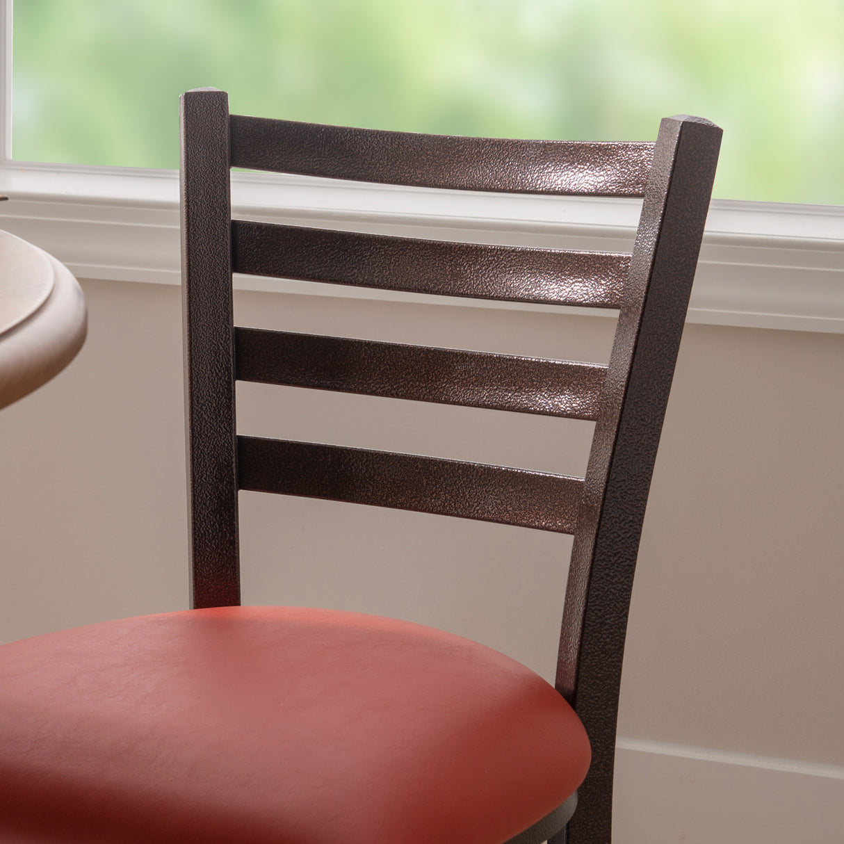 Kara Vinyl Metal Side Chairs (Set of 2)