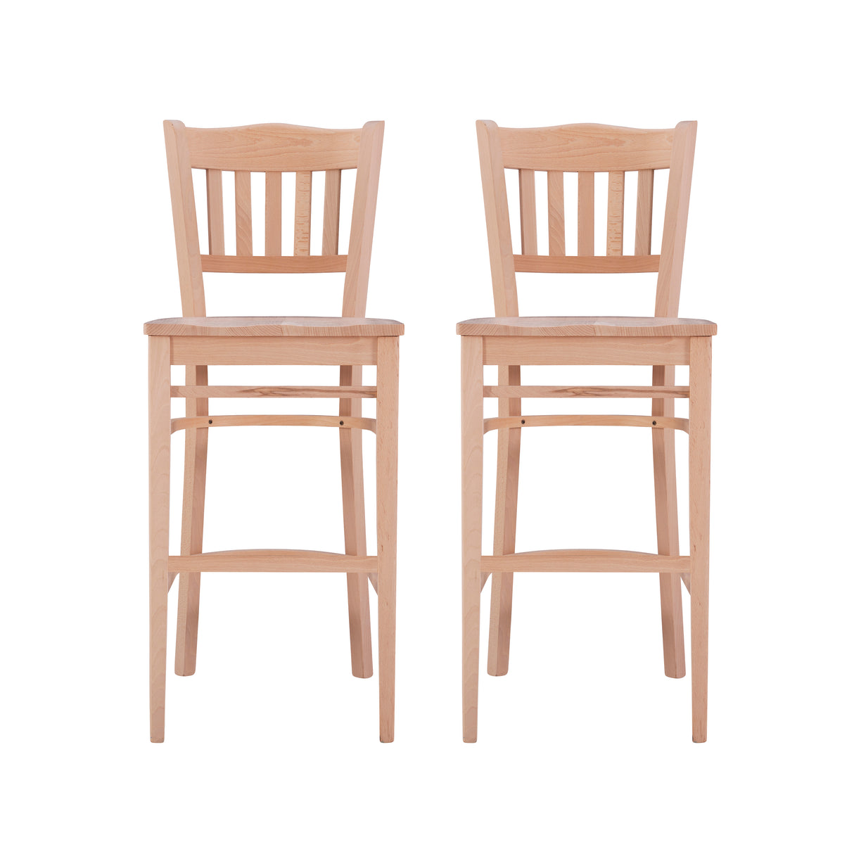 Minetta Bar Stools Unfinished (Set of 2)