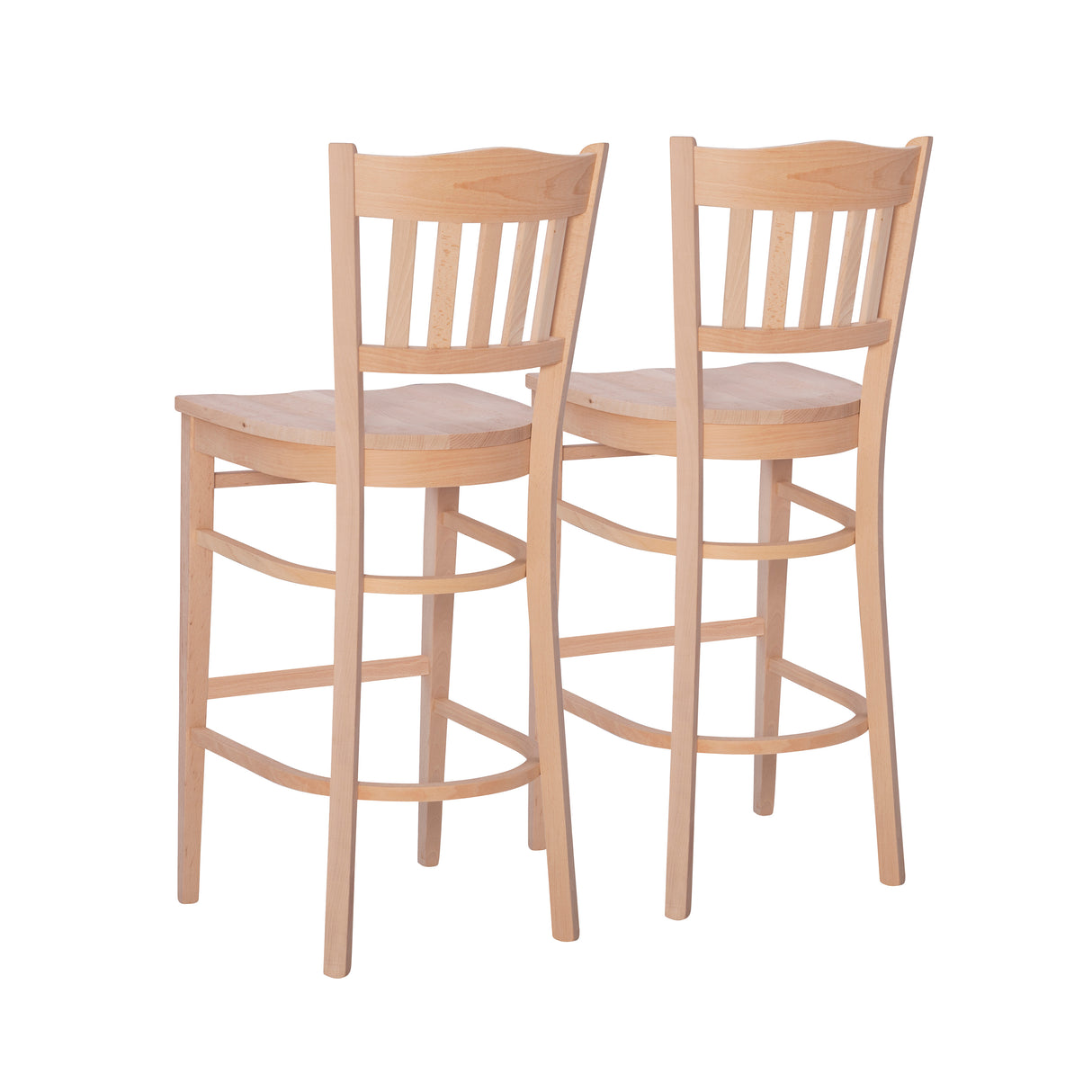 Minetta Bar Stools Unfinished (Set of 2)