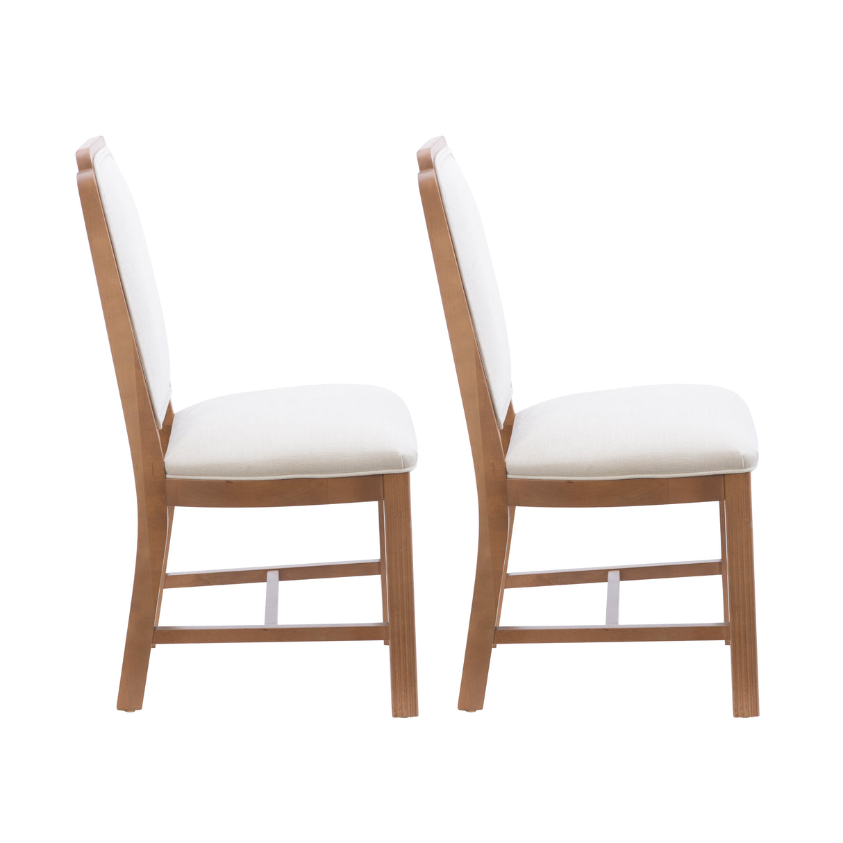 Bree Brown Side Chair Upholstered Seat (Set of 2)