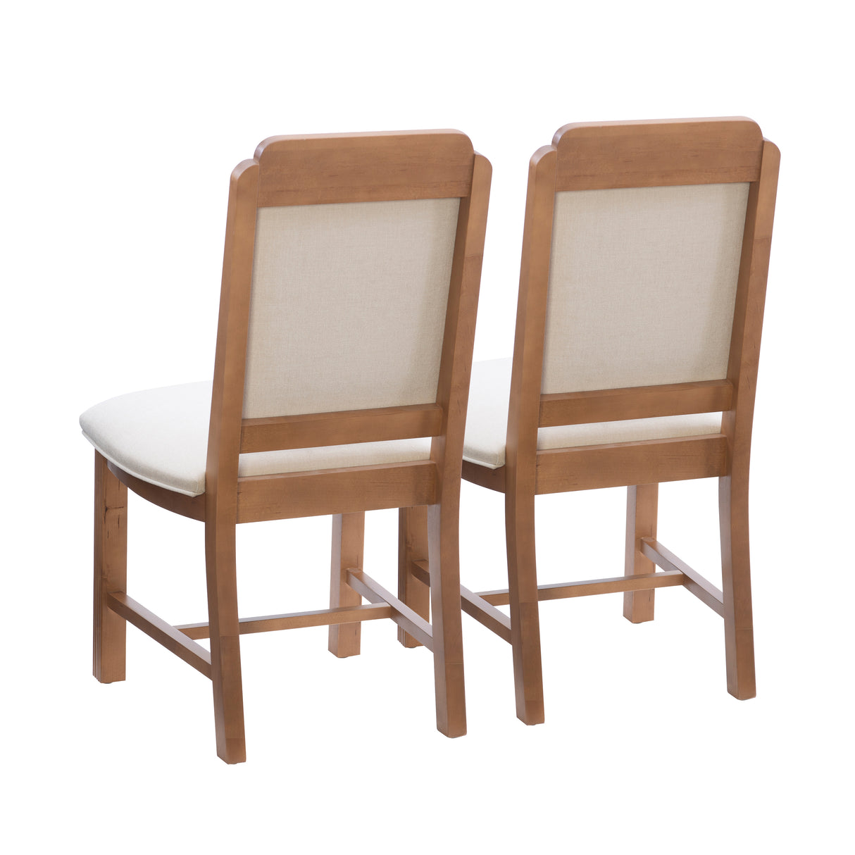 Bree Brown Side Chair Upholstered Seat (Set of 2)