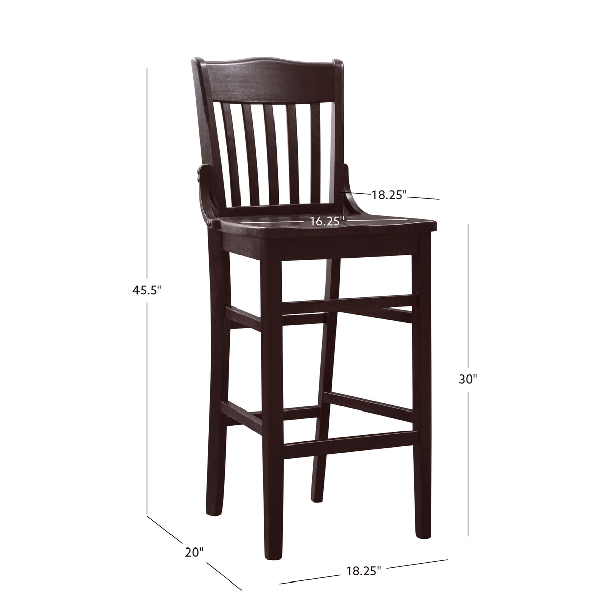 Jericho Brown Bar Stools (Set of 2)