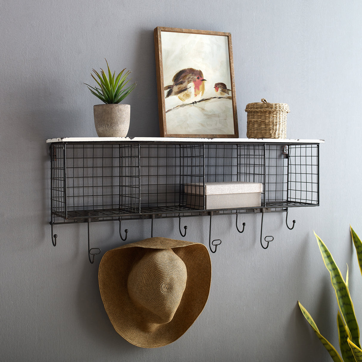 4 Cubby Wall Shelf