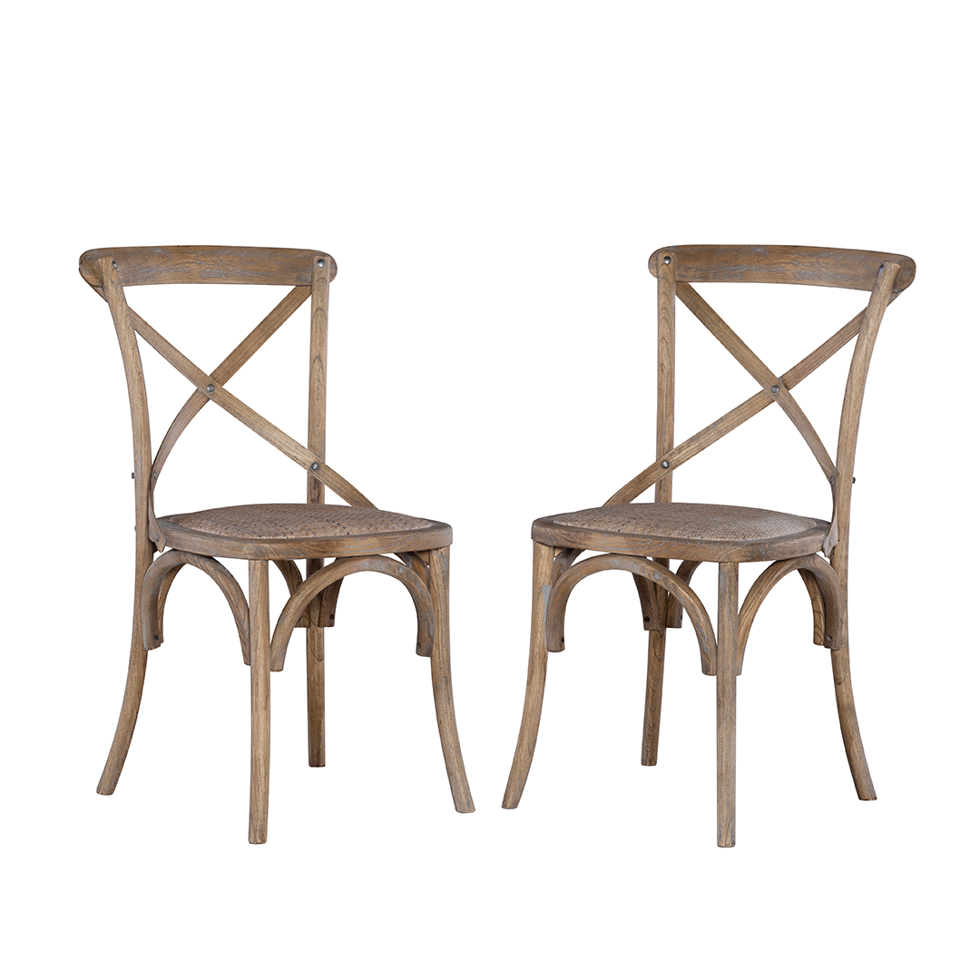 Hyde Gray Wash Bentwood Chair (Set of 2)