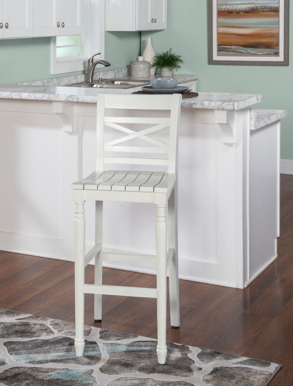 Sullivan White Stool