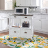 Sydney White Kitchen Cart