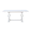 Banks White 6 Piece Table Bench 4 Chair
