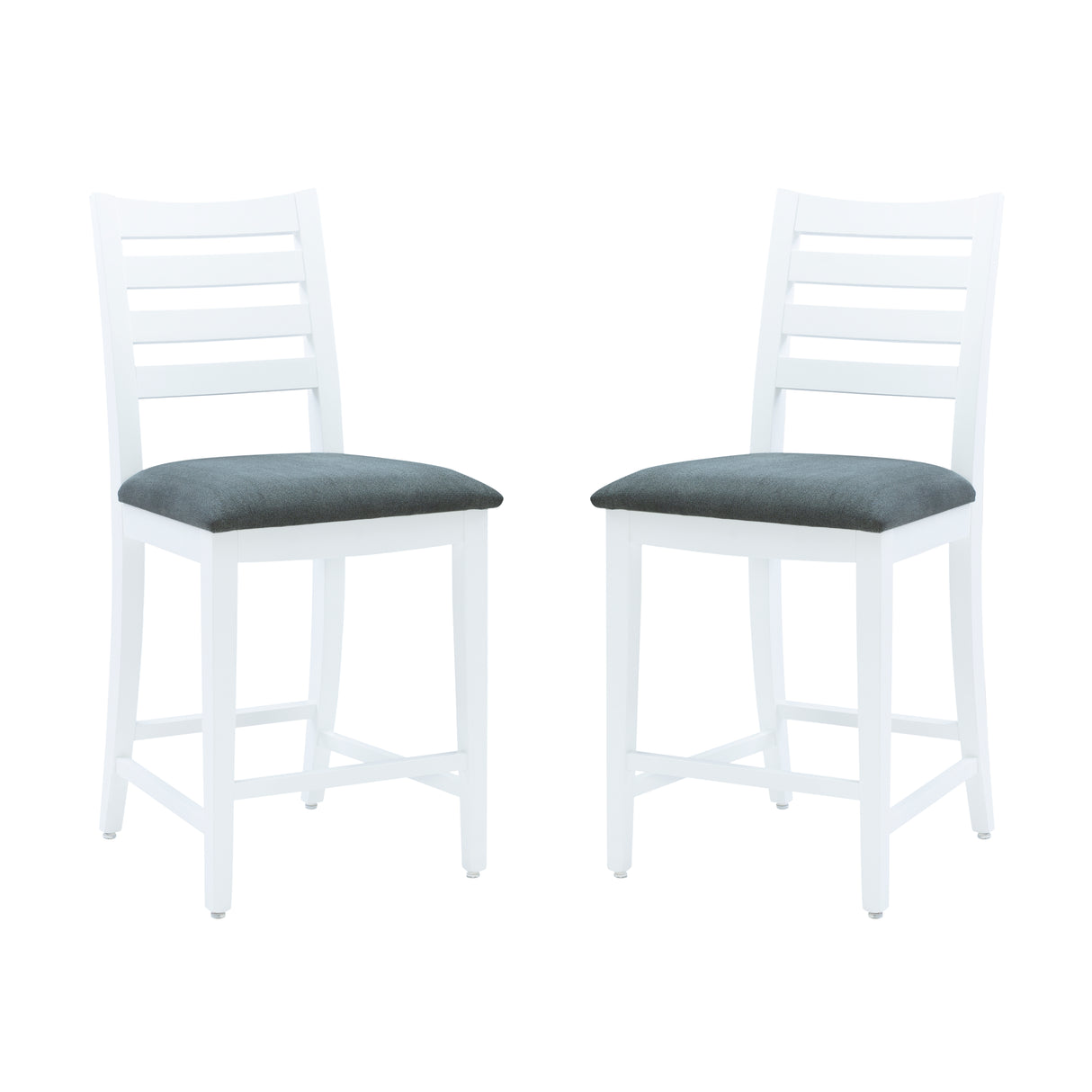 Felicia White Counter Stools (Set of 2)