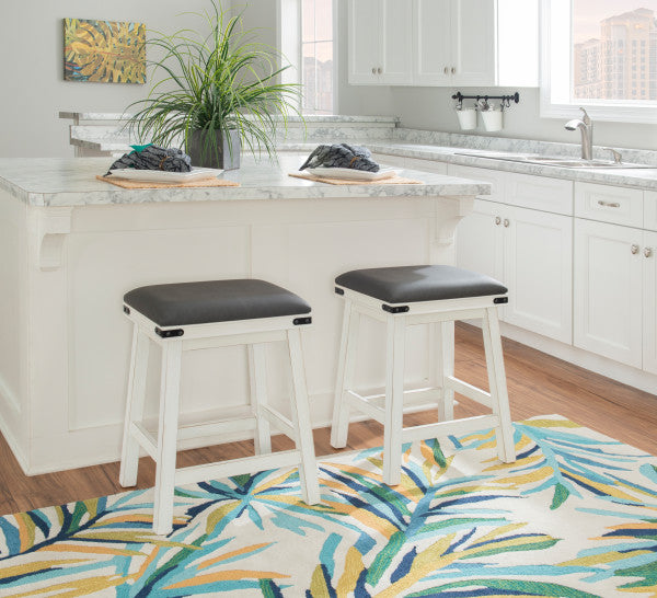 Milligan White Stool