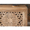 Heidi Natural 2 Door Carved Cabinet