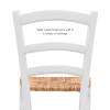 Venezia White Rush Seat Dining Chair (Set of 2)
