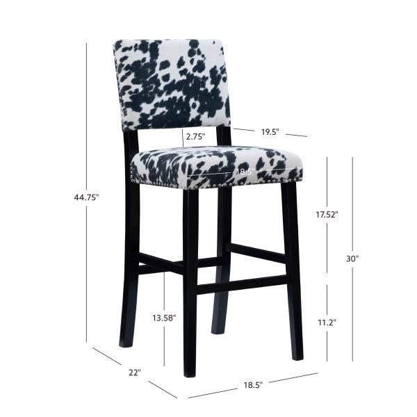 Corey Cow Print Stool