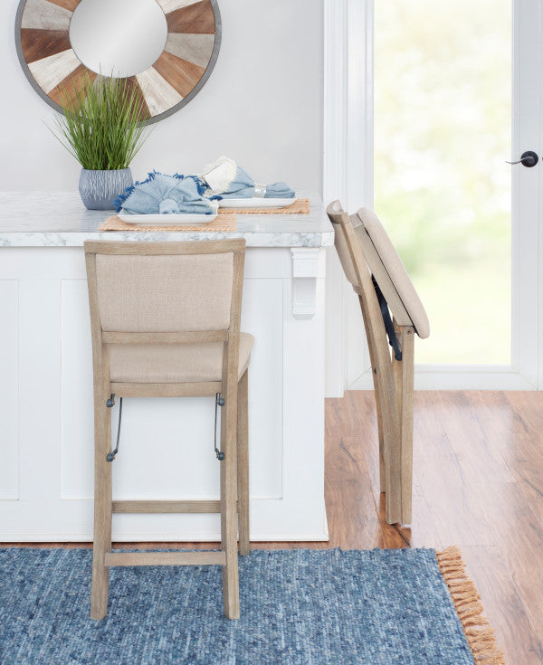 Keira Padded Back Folding Bar Stool