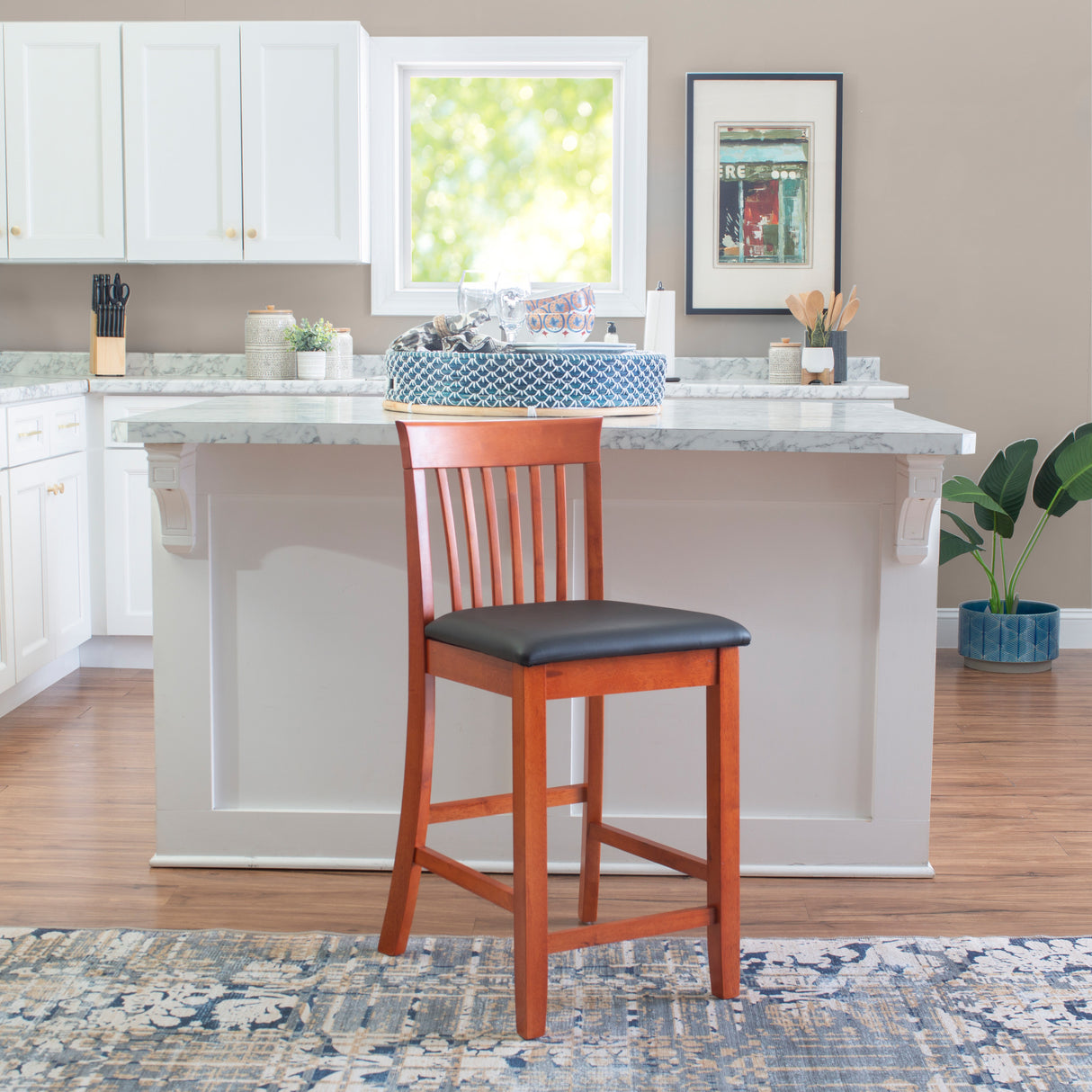 Torino Mission Back Stool