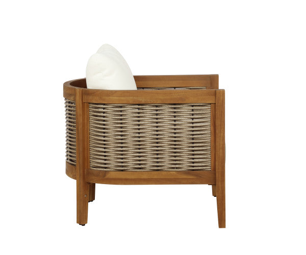 St. Lucia Brown Outdoor Club Chair