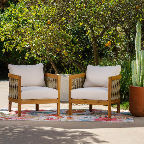 St. Lucia Brown Outdoor Club Chair