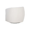 Skyler White Sherpa Swivel Chair