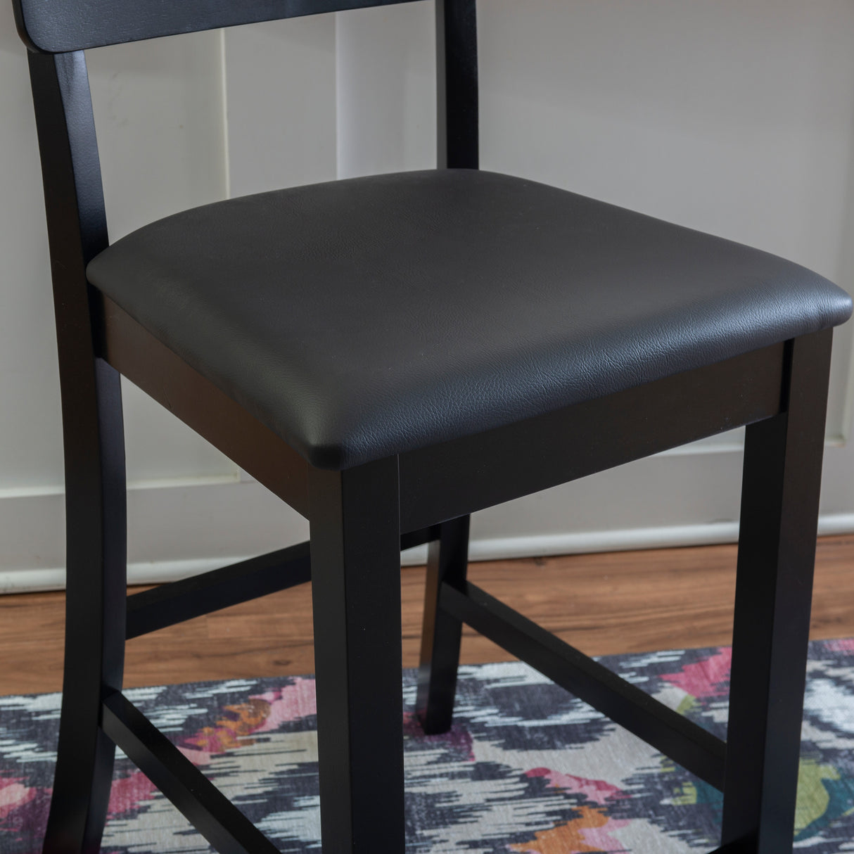 Torino Black Contemporary Stool