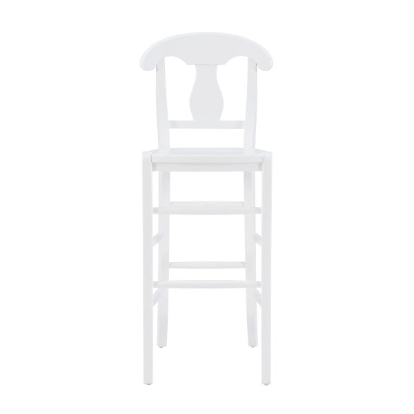 Valley White Counter Stools With Wood Seat (Set of 2)