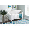 Laredo White Storage Bench