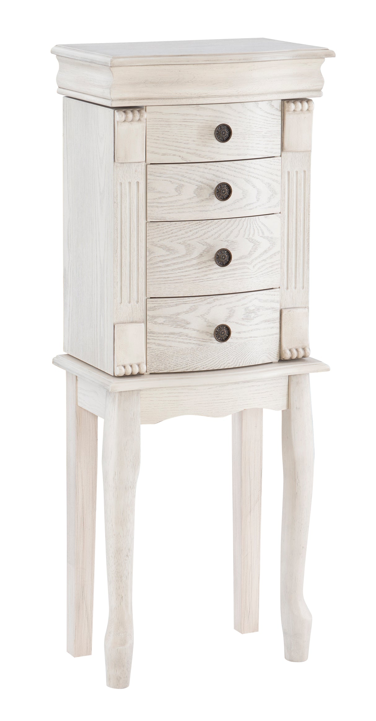 Kellie Off White Jewelry Armoire