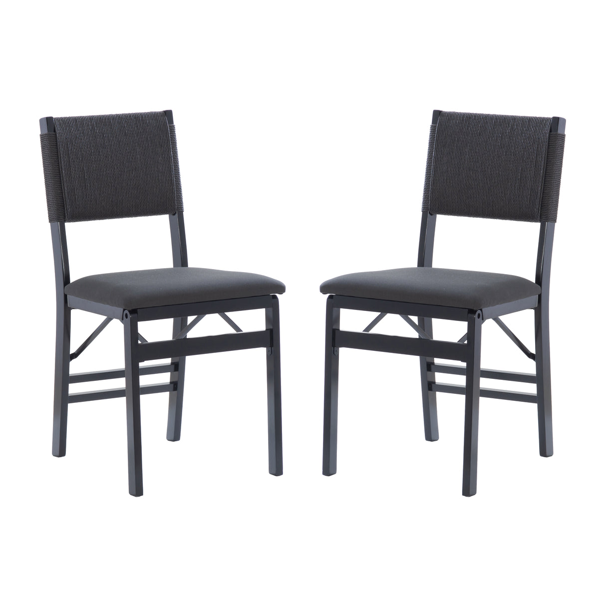 Black Rope Folding Chair