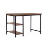Austin Ash Veneer Desk With Two Shelves
