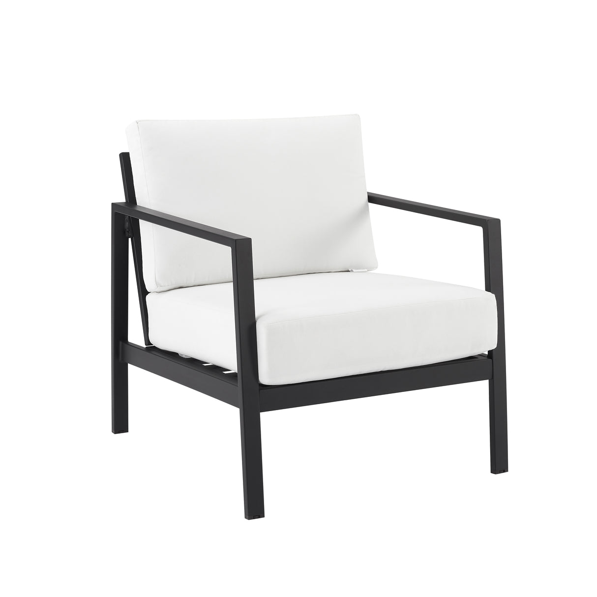 Alora Outdoor Aluminum Black Armchair