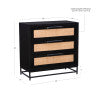 Raphael Cane Cabinet Three Drawers