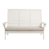 Kaiko White Bench with Cushion