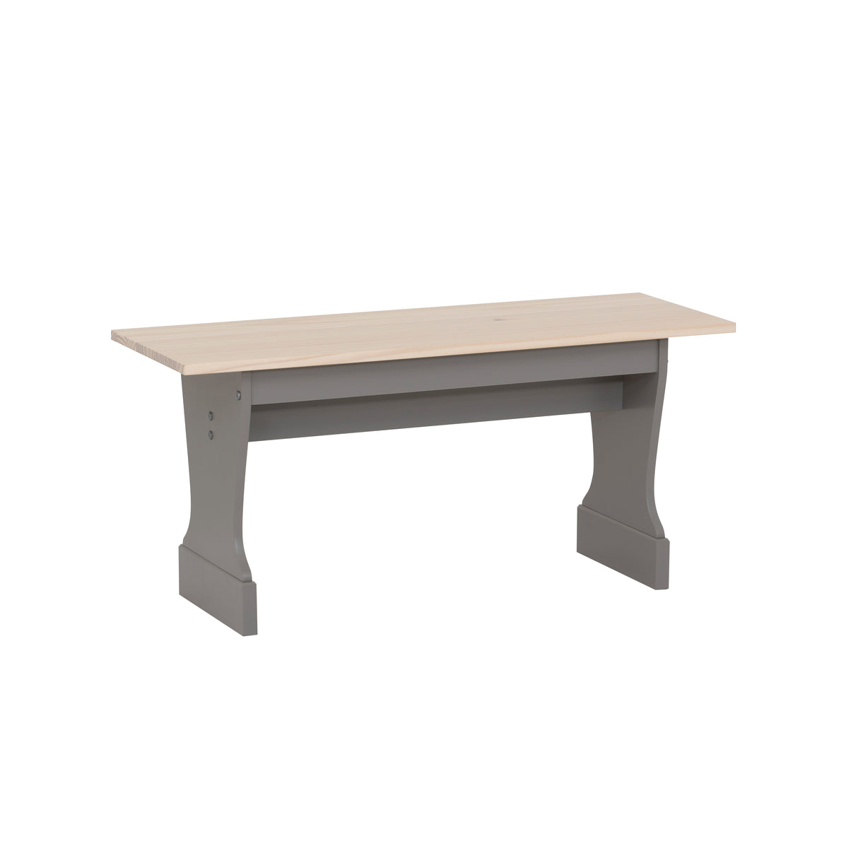 Norah Grey Maple Trestle Bench